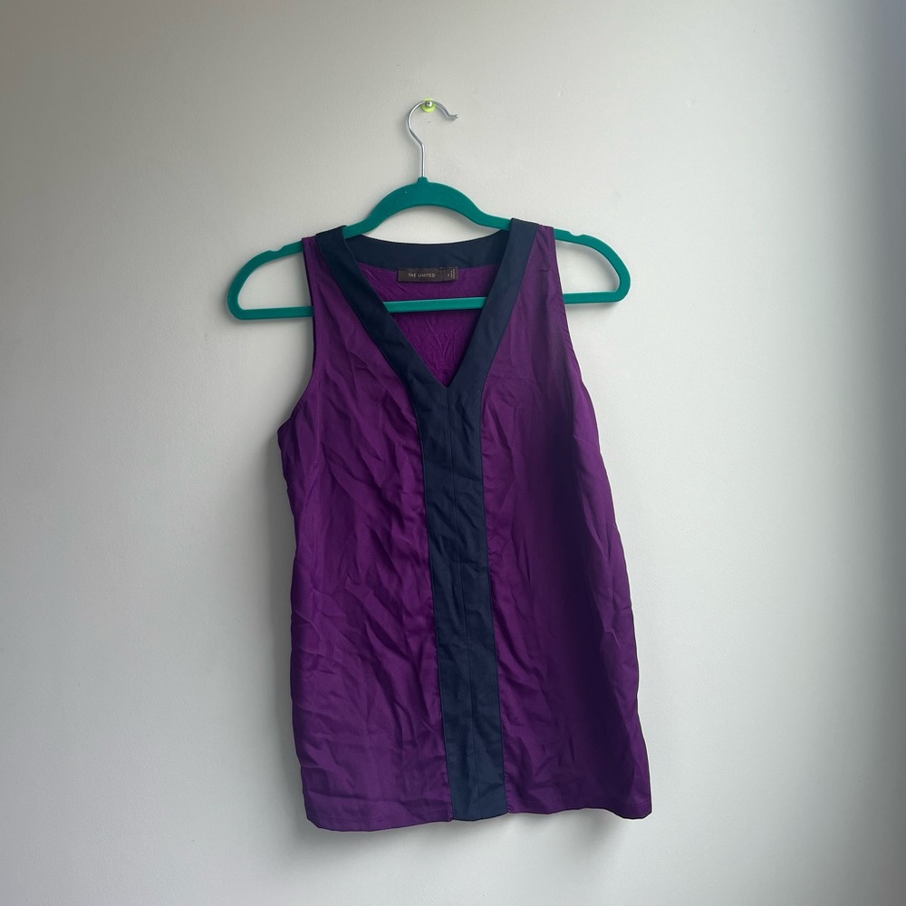 Purple & Black Business Tank